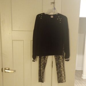 Wonder Nation Black and White Kids Matching Set